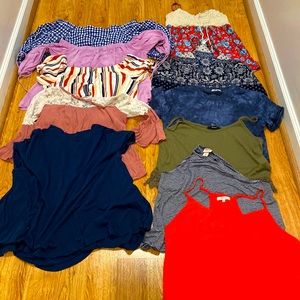 11 summer tops size medium.